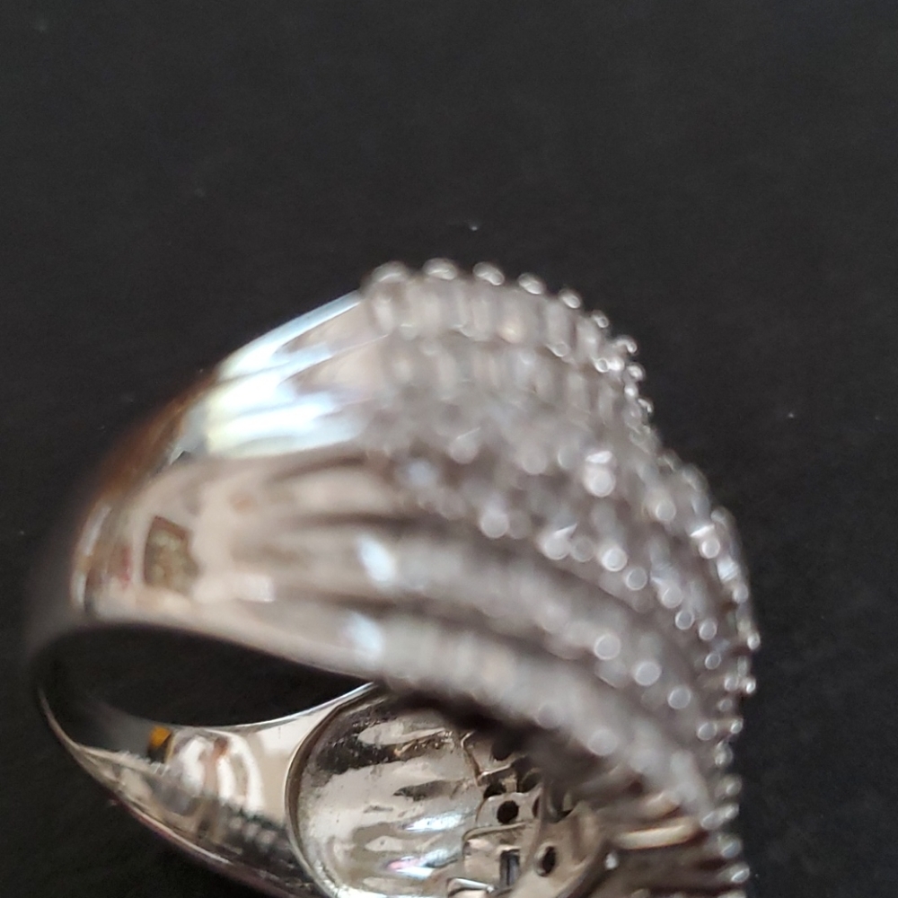 BELA LUCE 925 S.S. FAUX DIAMOND RING - Picture 4 of 6